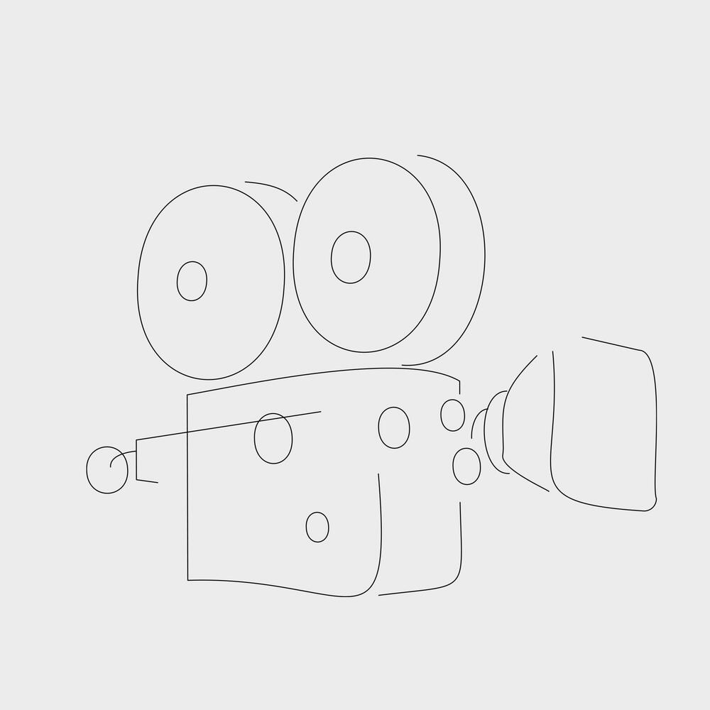 Illustration einer Kamera Illustration einer Kamera